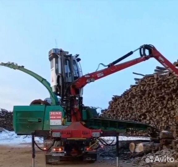Дробление в топливную щепу, ветки, порубочные ост