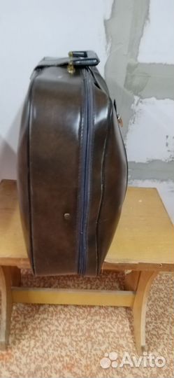 Чемодан СССР кожаный ретро
