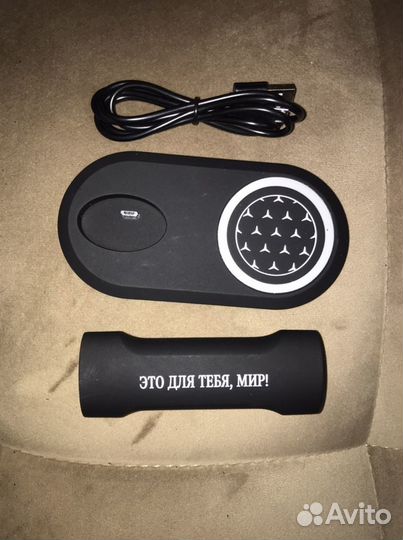 Комплект: беспроводная зарядка + power bank