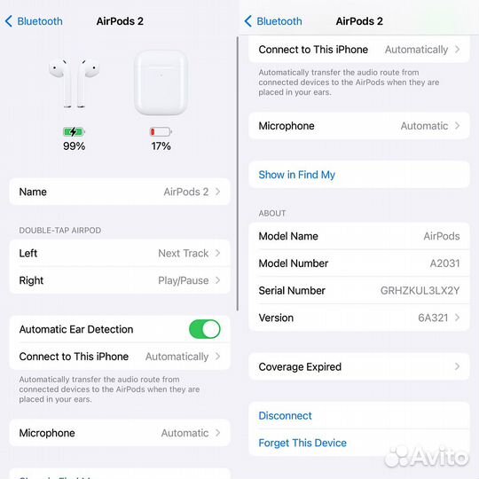 Apple Airpods 2 оригинальные