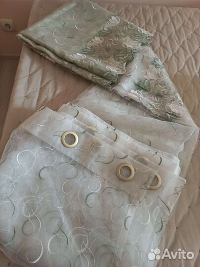 Тюль органза на люверсах