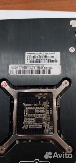 Игровая видеокарта Palit GTX1070 8gb Game Rock