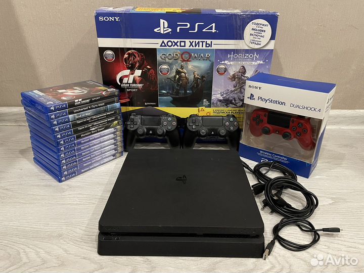 Sony PS4 Slim / UFC 4 / NHL 23 / FIFA 23 + 48 игр