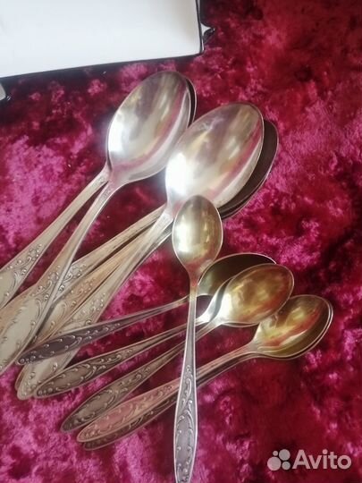Ложки,половники мельхиоровые СССР.ножи нерж