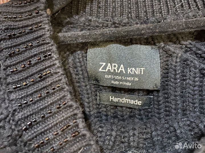 Свитер zara с бисером