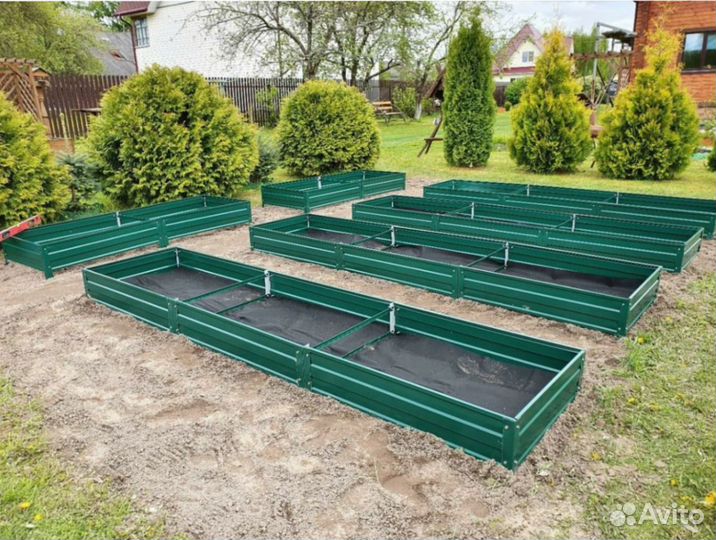 Грядки металлические цветные