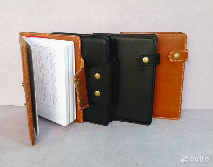 Обложка кожаная для блокнотов, ежедневников