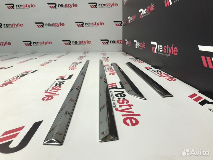 Молдинги дверей Toyota Prius 20 Хром