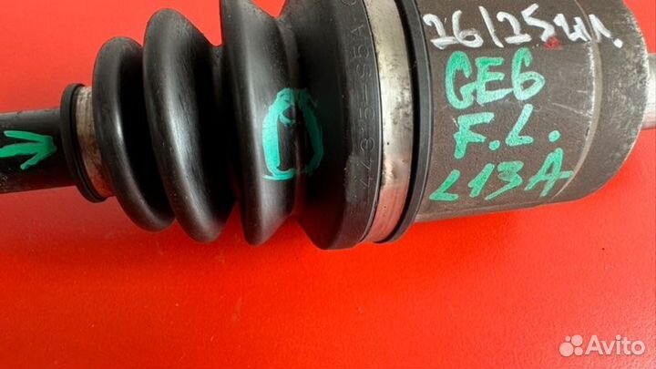 Привод передний левый Honda Fit GE6 L13A 2010