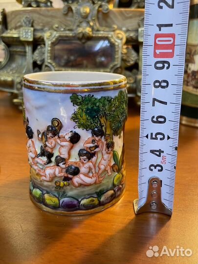 Парные вазы. Фаянс. Италия