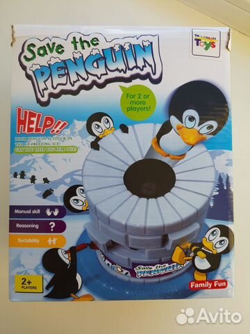 Настольная развивающая игрушка игра Спаси пингвина