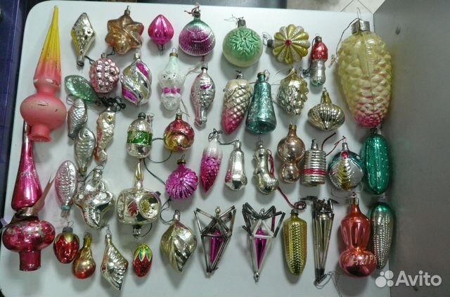 Елочные игрушки СССР к Новому году