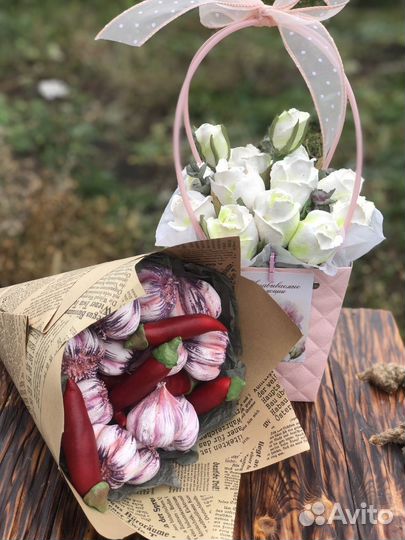 Сладкие букеты из зефира