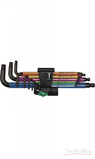 Набор Г-Образных Ключей wera 950/9 Hex-Plus