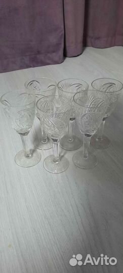 Рюмка на ножке хрустальные СССР