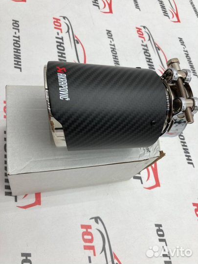 Насадка на выхлоп одинарная Akrapovic матовый