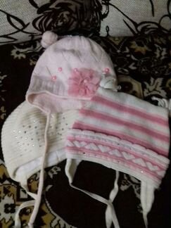 Шапка и варежки до 3 лет