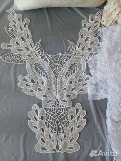 Новые отрезы свадебное кружева Италия