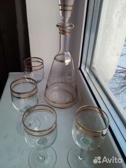 Набор графин и рюмки. Времён СССР