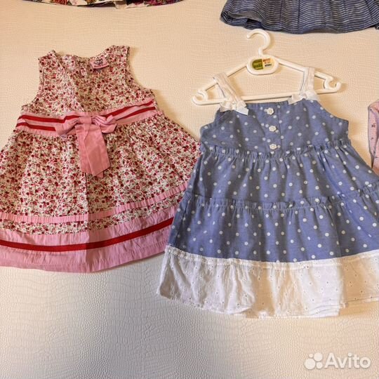 Летние платья для девочки 80-86-92