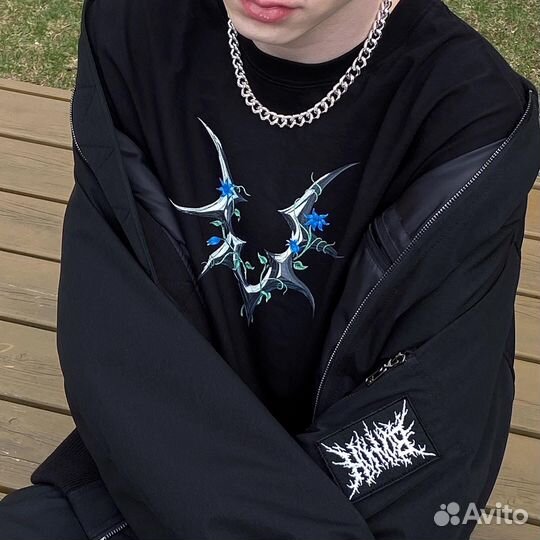 Футболка Волчок Цветы