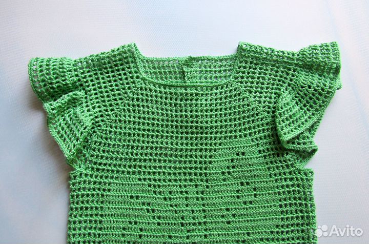 Вязаная летняя туника для девочки