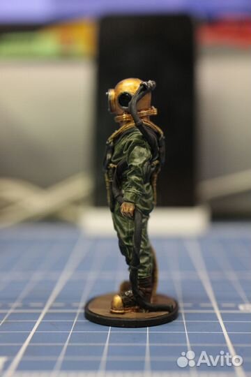 Статуэтки фигурки из металла Водолаз 1/35 олово