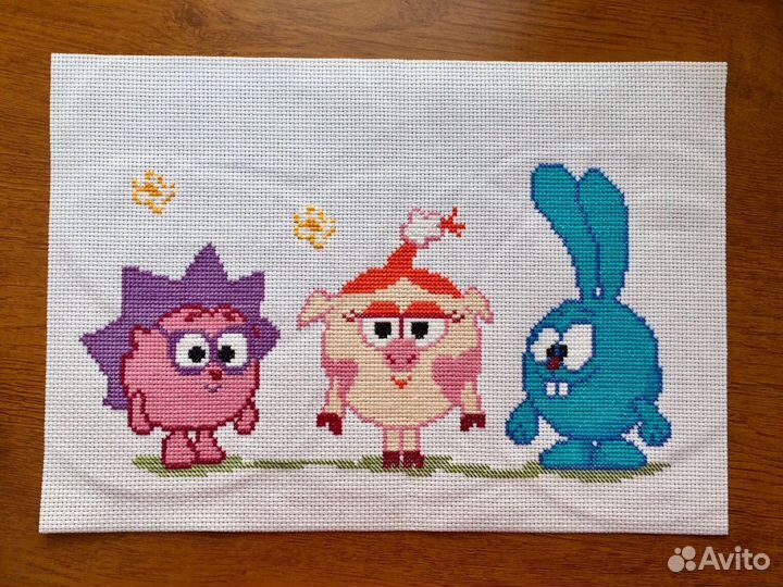 Вышивка крестом неоформленная