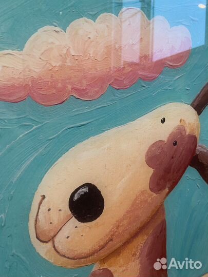 Картина на стекле «Навстречу ветру», 48х48 см