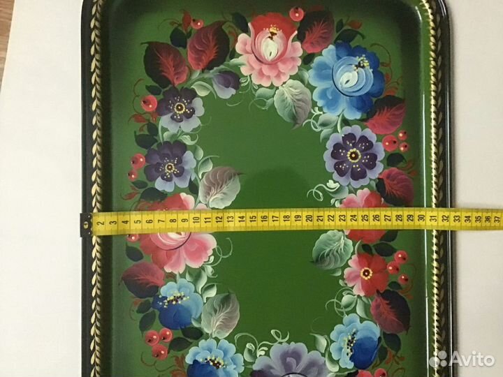 Поднос ручная роспись времён СССР