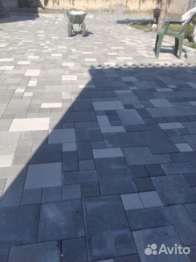 Укладка тратуарной плитки