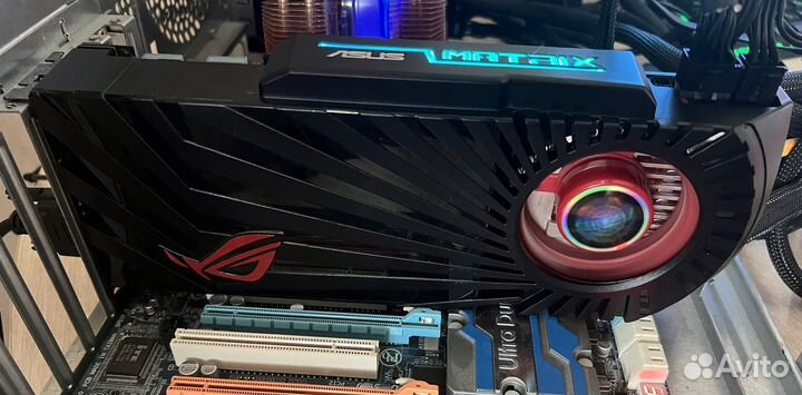 Редчайшая asus ROG matrix platinum GTX 285