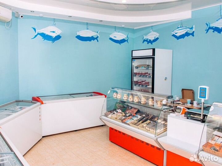 Доходный магазин рыбы и морепродуктов с клиентурой