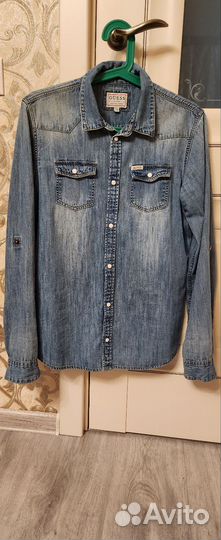 Guess Рубашка джинсовая для мальчика 170-176 см