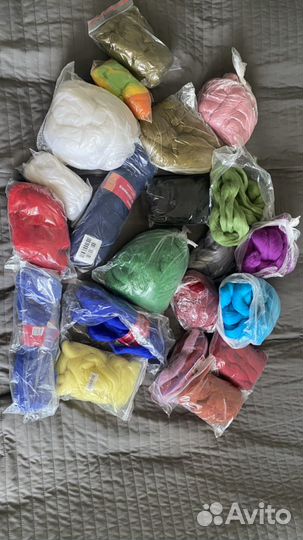 Шерсть для валяния пакетом