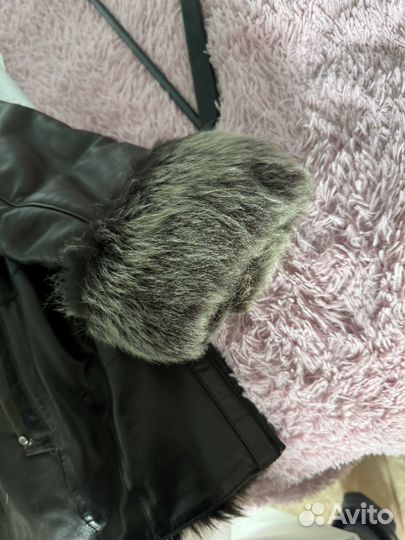 Кожаная куртка мужская с капюшоном