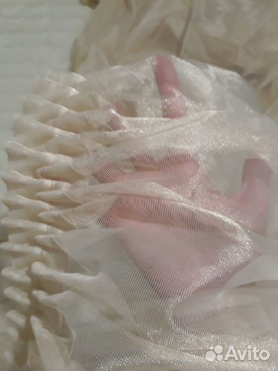 Тюль на шторной ленте с утяжелителем