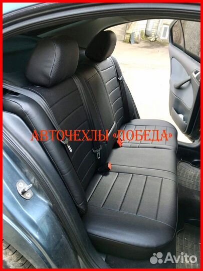 Чехлы Skoda Octavia Tour из экокожи чёрные Классик