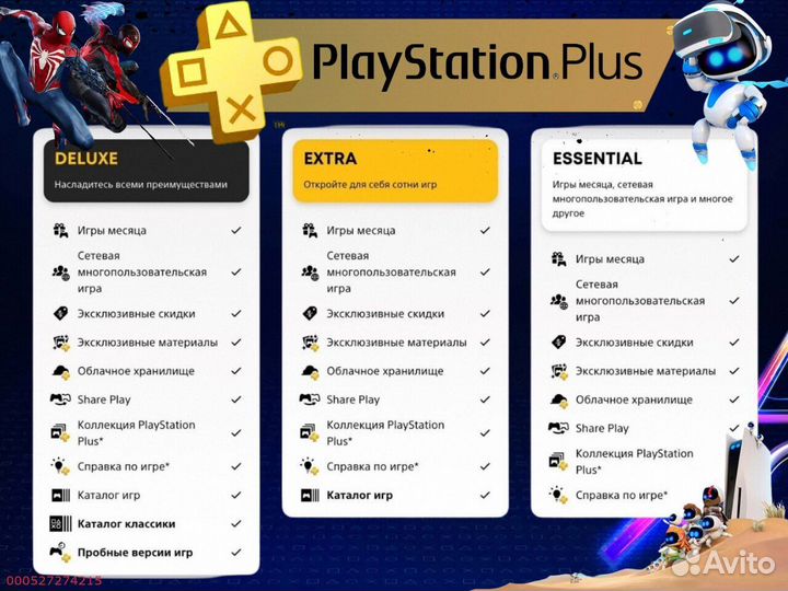 Подписка ps plus турция delux на ps5 ps4 (Арт.64443)