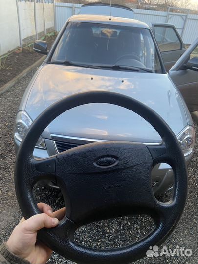 Руль с подушкой priora 1