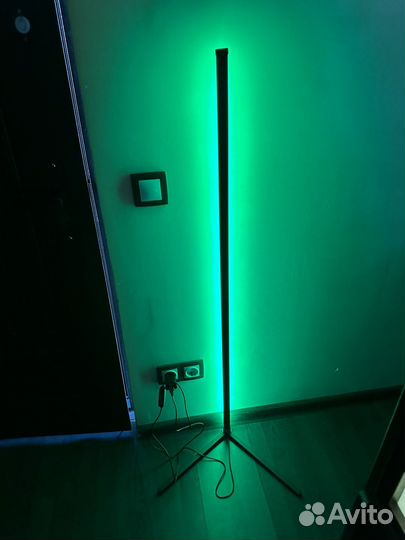 Торшер угловой rgb tco 014 12w с пультом 1200мм