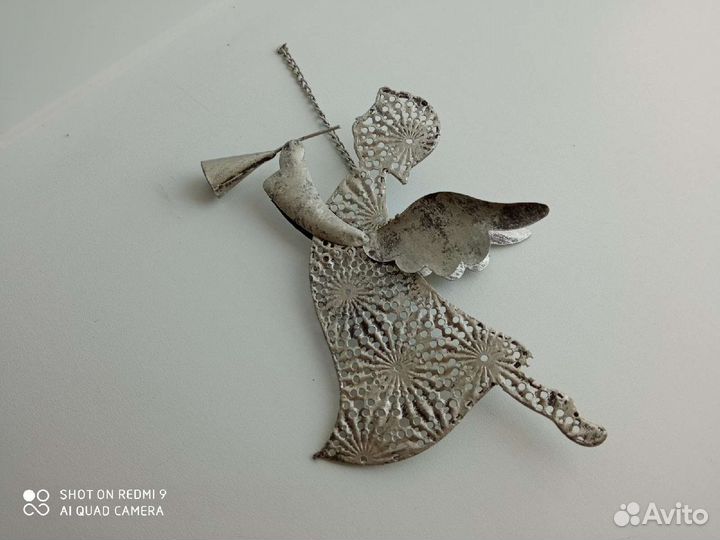 Ангел подвеска металлическая