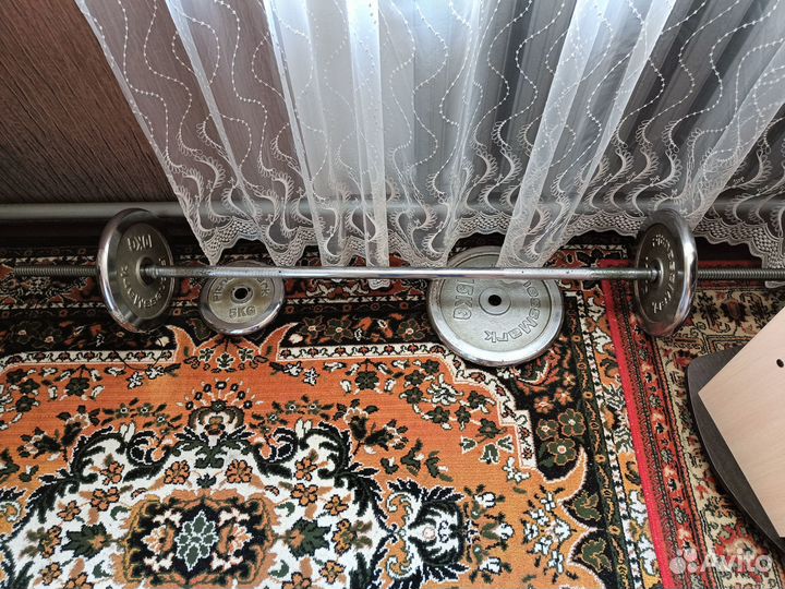 Штанга с блинами