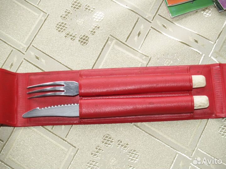 Винтажный набор нож и вилка