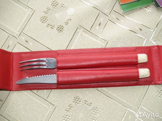 Винтажный набор нож и вилка