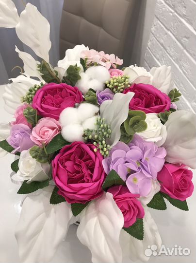 Неувядающий букет из мыльных цветов