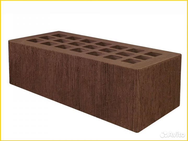 Облицовочный кирпич железногорский коричневый