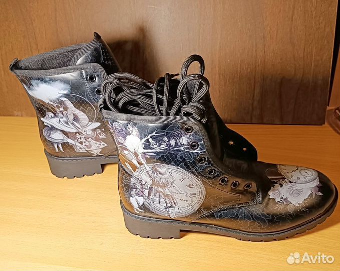 Ботинки женские, демисезонные, эксклюзивный дизайн