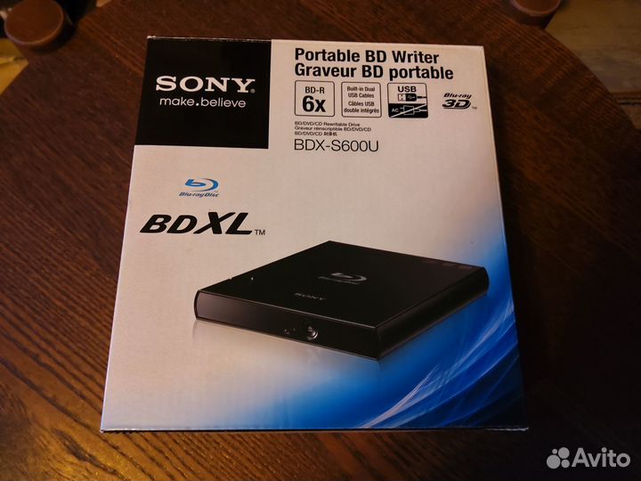 Оптический привод Blu-Ray Sony BDX-S600U