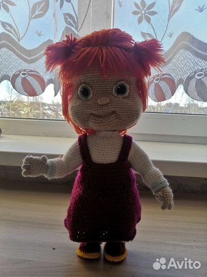 Кукла Маша вязанная игрушка